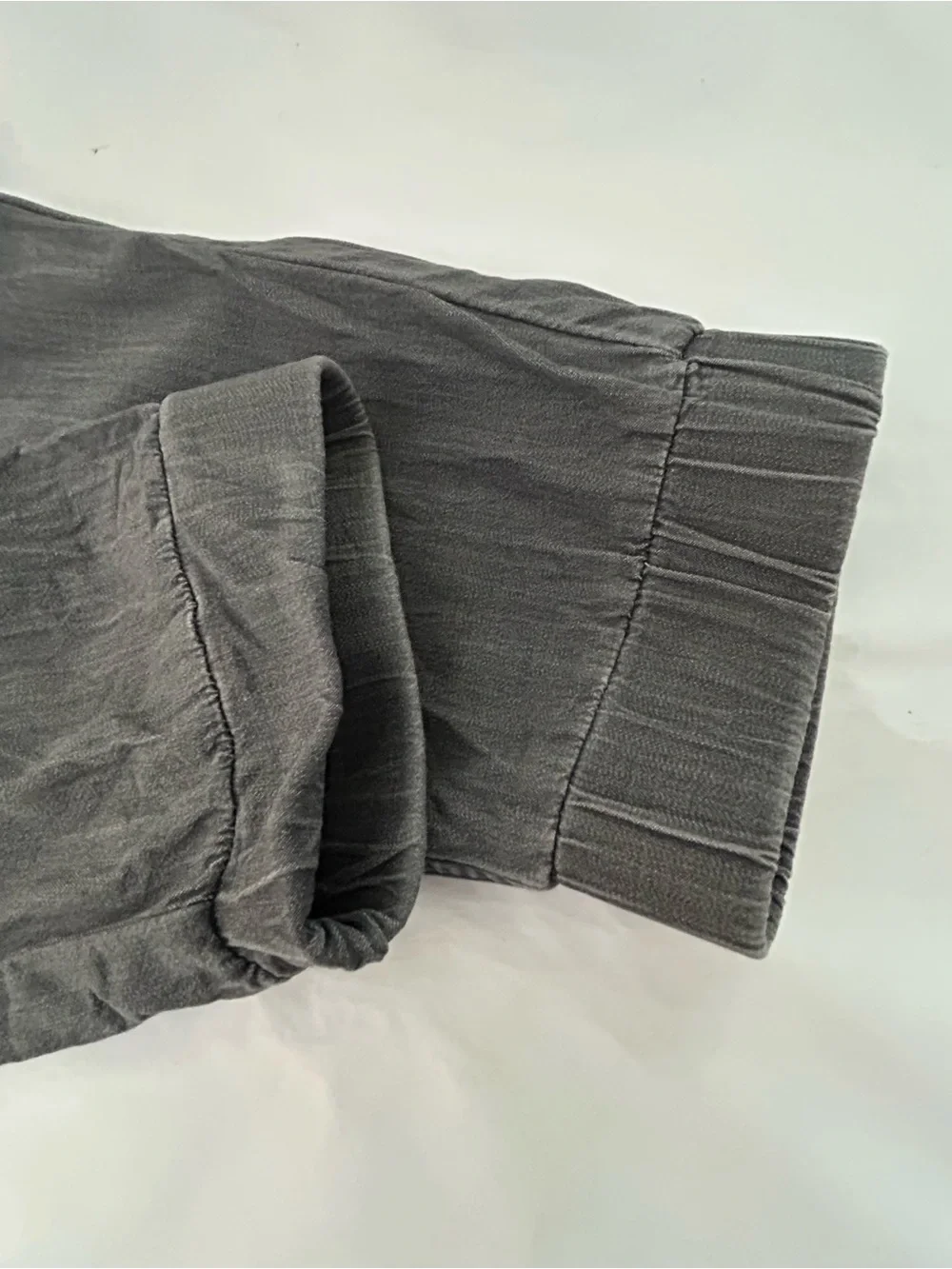 Mugsy Easy Joggers Mens XL Gray Lounge Casual Comfort Chambray Stretch Athletic